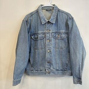 VTG Women's She Said Denim‎ Jean Jacket M Western Boxy Y2K Cowgirl Trucker Retro